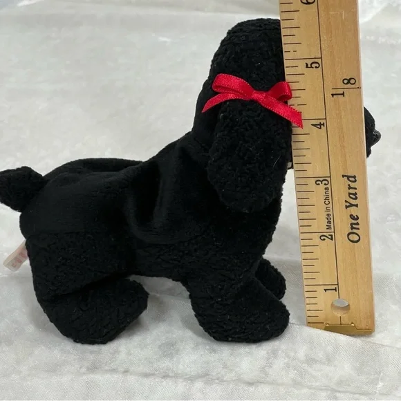 Ty Beanie Babies 1998 rare stamp 307 Poodle Pup Gigi stuffed animal plush toy - Picture 6 of 7